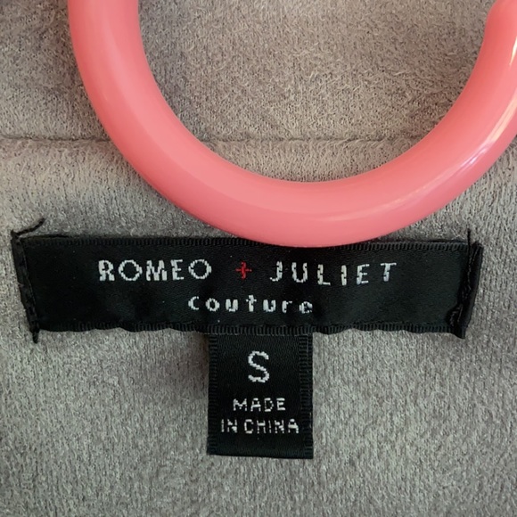 Romeo & Juliet Couture Gray Motorcycle Jacket - S - Picture 5 of 6